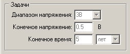 Регистратор самоарзряда ХИТ РСР-01. Настройка параметров окончания теста.